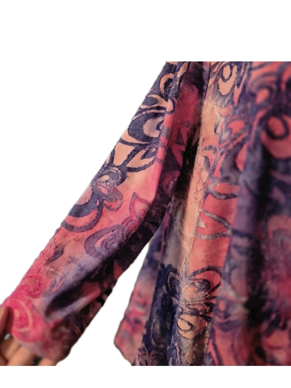 Ruby Rd. Pink & Purple Floral Tie-Front Tunic - Picture 5 of 10